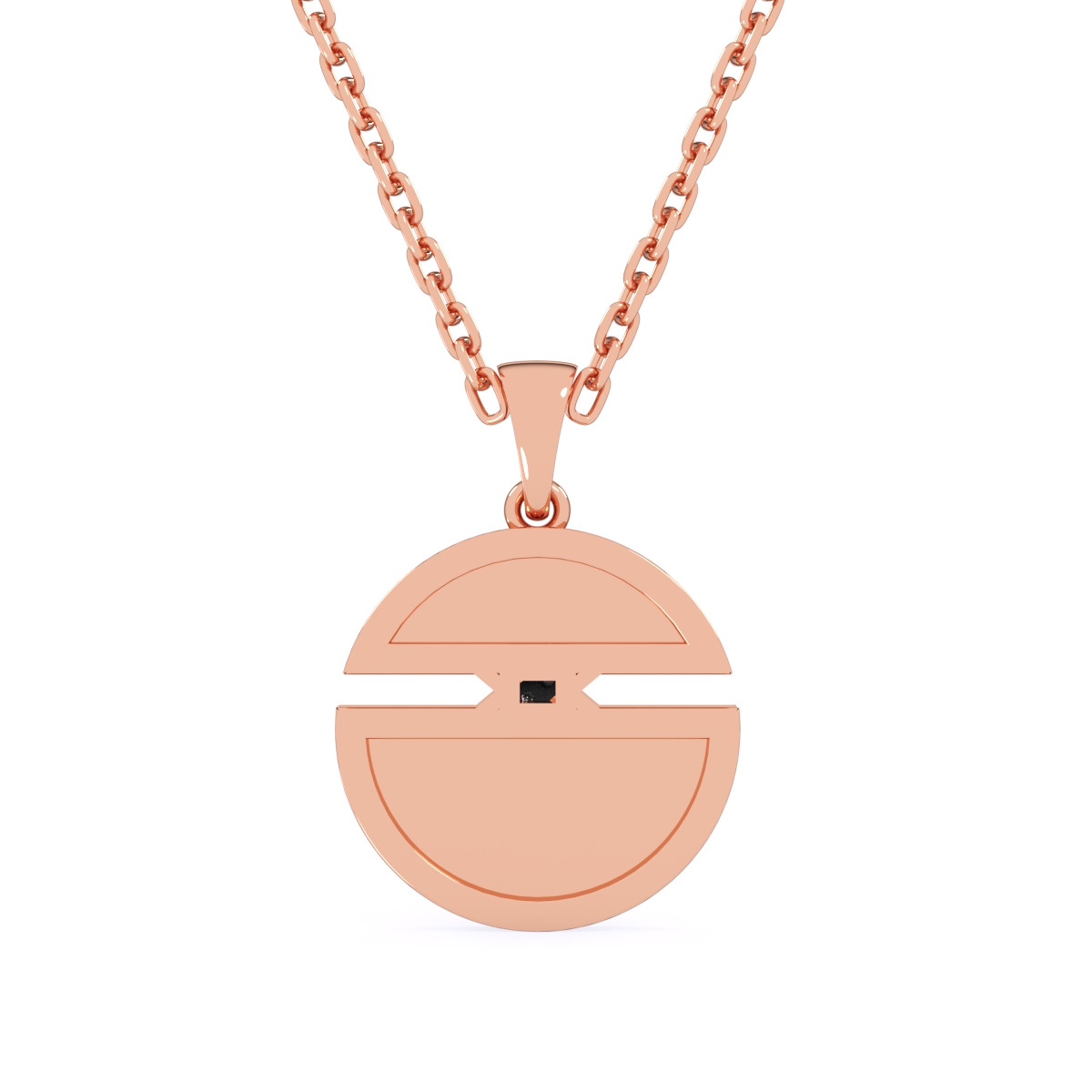 Unique X Style Round Diamond Necklace For Girls